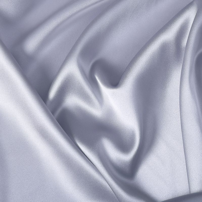 19 momme Elastic Silk satin fabric, 140cm baby pink natural Mulberry silk charmeuse - Image 8