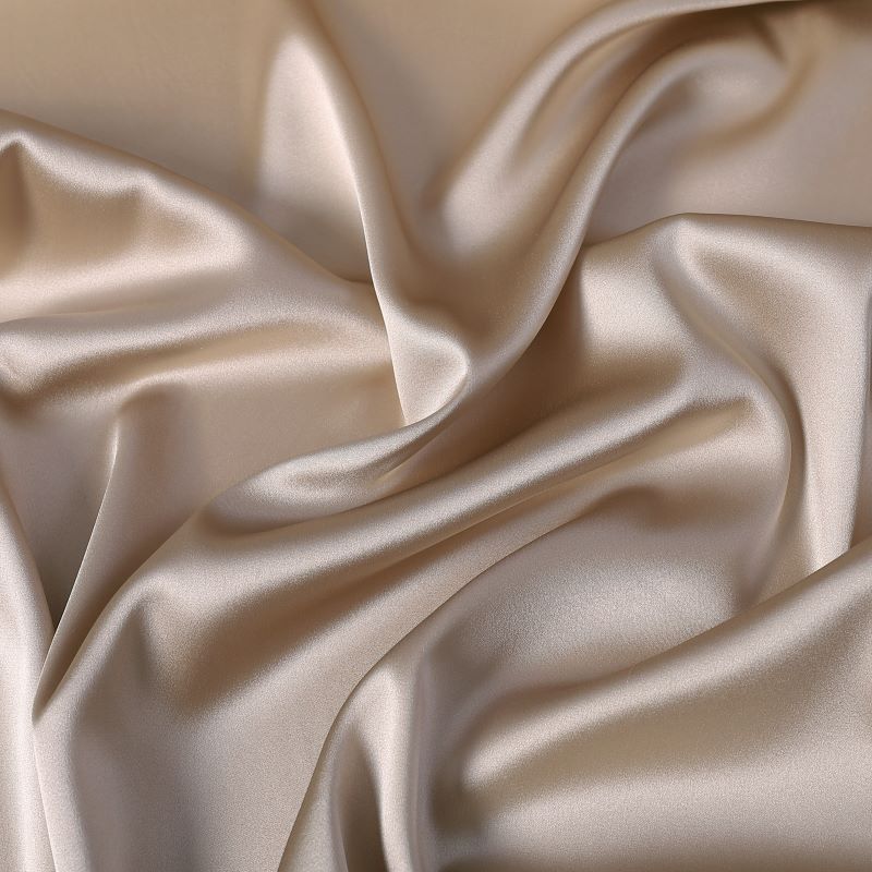 19 momme Elastic Silk satin fabric, 140cm baby pink natural Mulberry silk charmeuse - Image 2