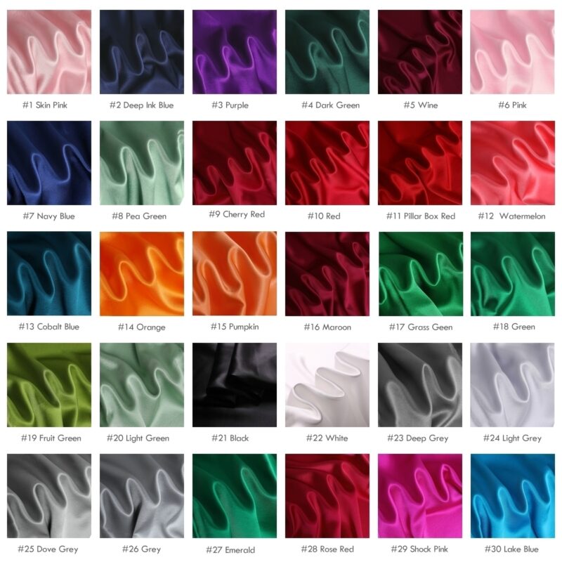 30 momme mulberry silk satin fabrics, 45″(114cm) heavyweight Silk for dress - Image 3