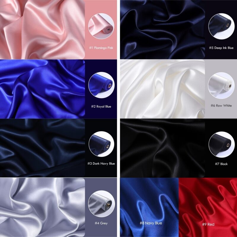 Heavyweight 30 momme silk satin fabric, 55″(140cm) 100% Mulberry Silk charmeuse for Dress Shirts - Image 2