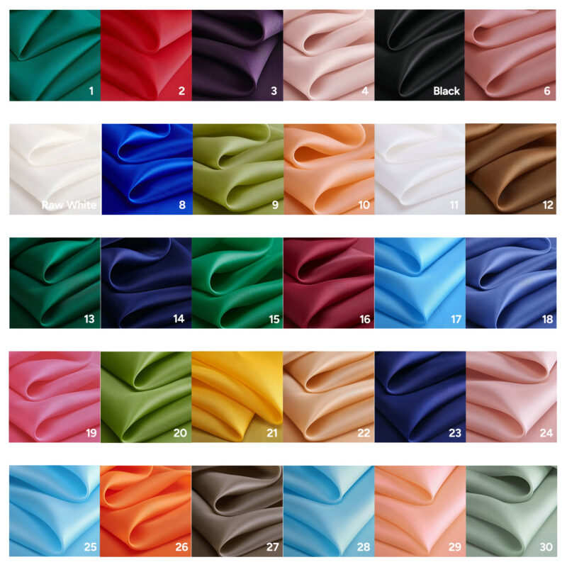 14 momme Silk organza satin fabrics, 140cm, 100% mulberry silk for dress-making - Image 3