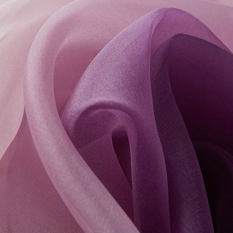 Gradient color 6 momme Silk organza fabrics, 140cm, 100% mulberry silk - Image 5