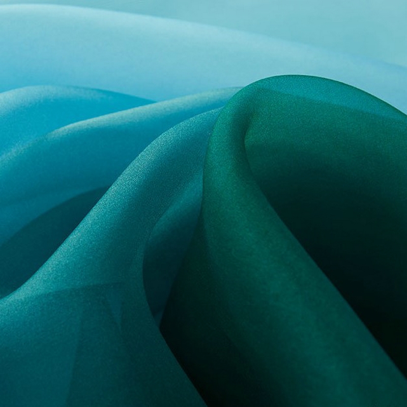 Gradient color 6 momme Silk organza fabrics, 140cm, 100% mulberry silk - Image 7