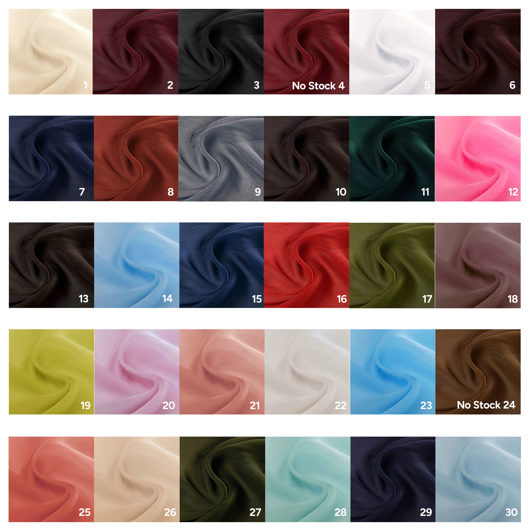 6 momme Silk crepe georgette fabrics (S-twist), 140cm 100% Mulberry silk for dress shirts - Image 3